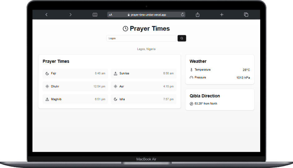 Prayer Time